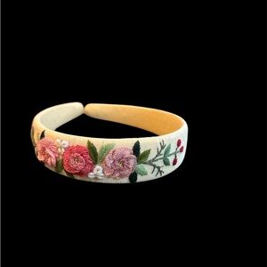 Floral Embroidered Headband